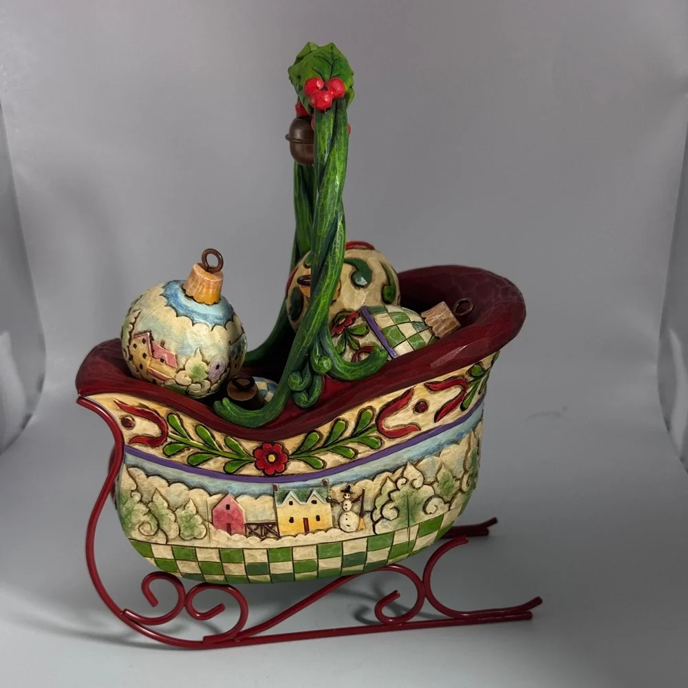 Jim Shore Sleigh Bells Ring with Ornaments